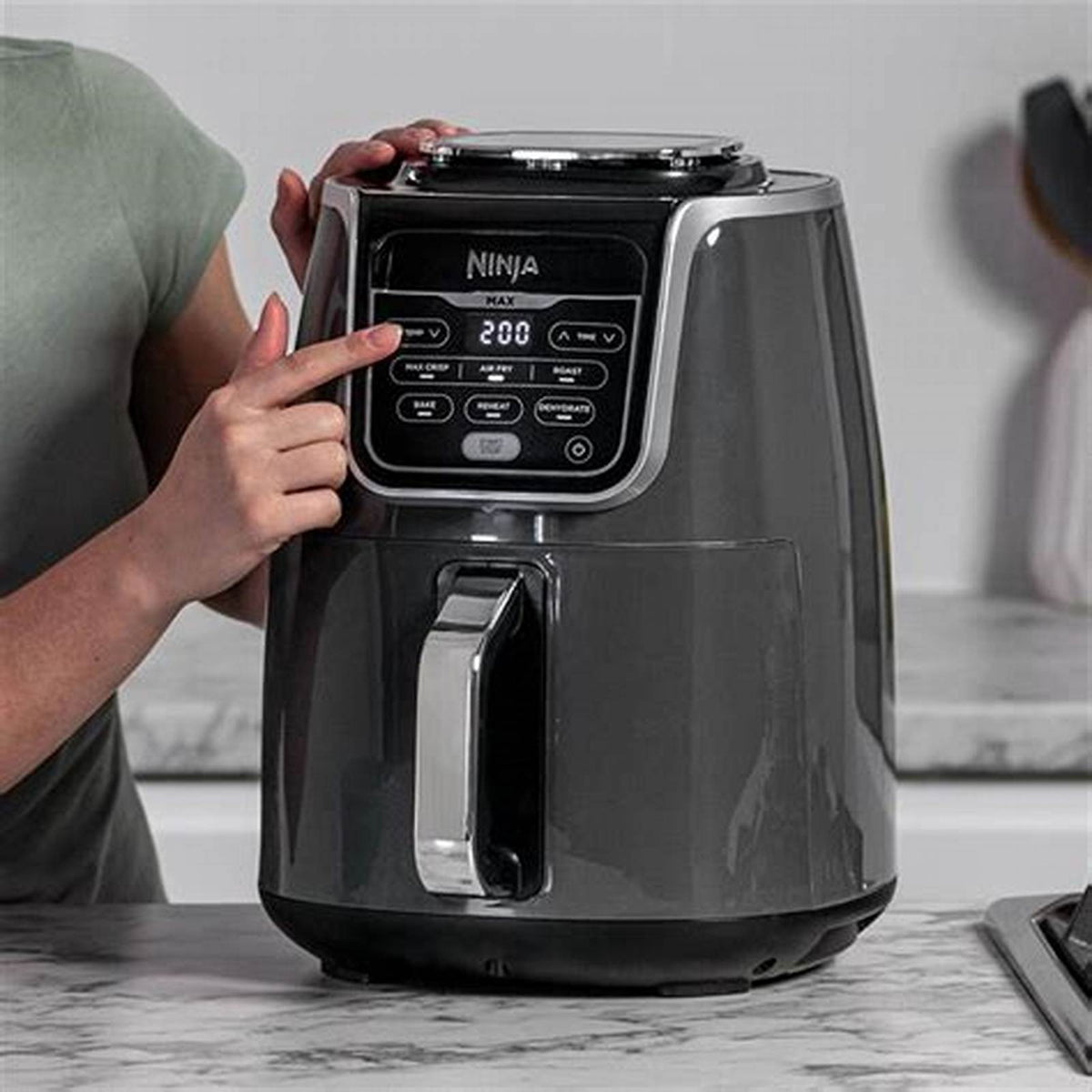 NINJA Crispi Pro XL in vetro 7 in 1 5,7 L Grigio